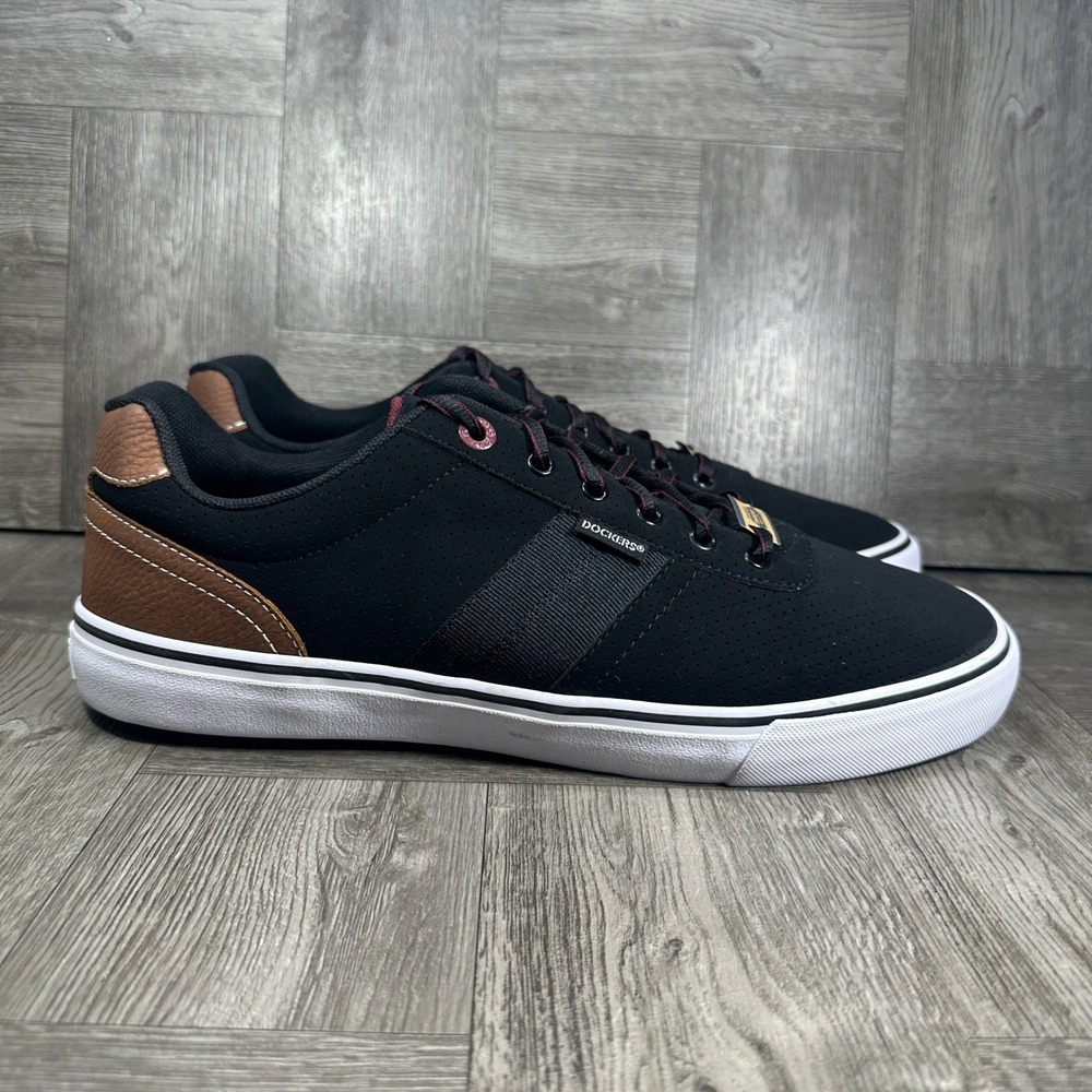 Dockers Hobbs Mens 12 Black Brown Wide Width 90-41006 NEW